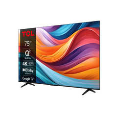Televizor tcl qled 75t7b, 189 cm, smart google tv, 4k ultra hd, clasa f,  Televizoare | electropc.ro