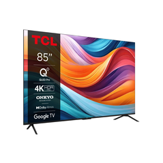 Televizor tcl qled 85t7b, 214 cm, smart google tv, 4k ultra hd, clasa f,  Televizoare | electropc.ro