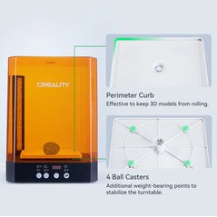 Creality masina de spalat si intarire modele 3d rasina uv, uw-03, timp spalare/intarire: 5-30 min , rand dublu de lampi cu lumina ultraviolet, platorma rotative 360°, dimensiuni maxime spalare:210*160*200mm, dimensiuni maxime uscare si intarire: 215*165*3,  Imprimante 3D | electropc.ro