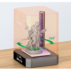 Creality masina de spalat si intarire modele 3d rasina uv, uw-03, timp spalare/intarire: 5-30 min , rand dublu de lampi cu lumina ultraviolet, platorma rotative 360°, dimensiuni maxime spalare:210*160*200mm, dimensiuni maxime uscare si intarire: 215*165*3,  Imprimante 3D | electropc.ro