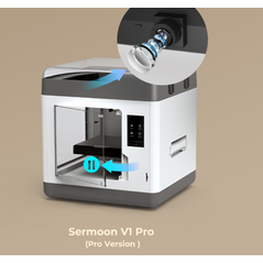 Imprimanta 3d creality sermoon v1 pro, tehnologie fdm, precizie +/-0.1mm, pauza la deschiderea usii, camera supraveghere, diametru filament: 1.75mm, tip filament compatibil: abs/pla/petg, transfer fisier: card sd,wi-fi, touchscreen 4.3", temperatura duza:,  Imprimante 3D | electropc.ro