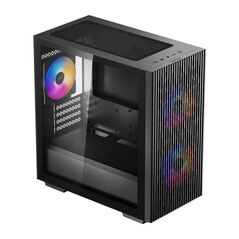 Carcasa deepcool matrexx 40 3fs mini tower rgb negru,  Carcase | electropc.ro
