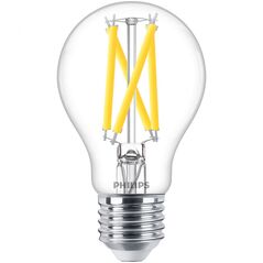 Bec led philips classic a60, eyecomfort, e27, 7.2w (75w), 1055 lm, lumina calda (2200-2700k), dimabil, cu filament,  Becuri si Tuburi LED | electropc.ro