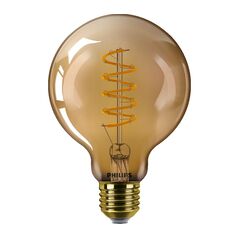 Bec led vintage (decorativ) philips classic gold globe g93, eyecomfort, e27, 4w (25w), 250 lm, lumina calda (1800k), dimabil, cu filament,  Becuri si Tuburi LED | electropc.ro