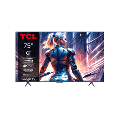 Televizor tcl qled 75t8b, 189 cm, smart google tv, 4k ultra hd, 100hz, clasa f (model 2024),  Televizoare | electropc.ro
