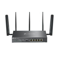 Tp-link omada 4g+ cat6 ax3000 gigabit vpn router er706w-4g, suport sim 1 × nano sim card, downlink: 300 mbps, uplink: 50 mbps, interfata: 1 gigabit sfp wan/lan port, 1 gigabit wan port, 4 gigabit lan/wan ports, viteza wireless: 2.4 ghz: 574 mbps, 5 ghz: 2,  Routere | electropc.ro