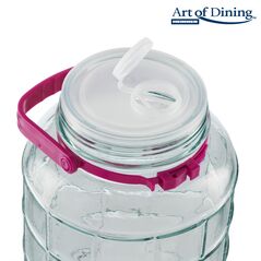 Borcan sticla cu capac plastic 5l ,art of dining,  Boluri & Cutii alimente | electropc.ro