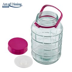 Borcan sticla cu capac plastic 5l ,art of dining,  Boluri & Cutii alimente | electropc.ro