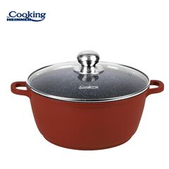 Cratita aluminiu+capac 20x9cm, 2.5 l, calabria, cooking by heinner,  Tigai si seturi | electropc.ro