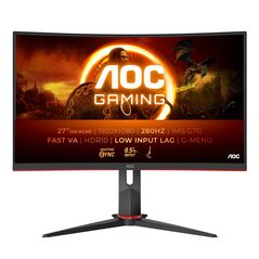 Monitor aoc 27" c27g2z3/bk, curvature: 1500r, diagonal (inch): 27, diagonal (cm): 69, aspect ratio: 16:9, panel: va, resolution: 1920x1080, refresh rate: 280hz, response time gtg: 1ms, response time mprt: 0.5ms, brightness (max): 300 cd/㎡, contrast (stati,  Monitoare LED | electropc.ro