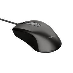 Mouse trust cu fir, optic, rezolutie maxima 1200 dpi, negru,  Mouse | electropc.ro