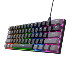 Tastatura mecanica cu fir trust gxt 867 acira, usb 2.0. nr taste 61, swtich linear, negru,  Tastaturi | electropc.ro