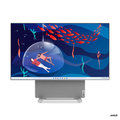 All-in-one lenovo yoga aio 7 27aph8 27" qhd (2560x1440) ips 350nits anti-glare, 95% dci-p3, 4-side borderless, amd ryzen™ 7 8845hs (8c / 16t, 3.8 / 5.1ghz, 8mb l2 / 16mb l3), video integrated amd radeon™ 780m graphics, ram 32gb soldered lpddr5x-6400, memo,  All in one PC | electropc.ro