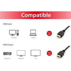 Equip 119353 hdmi 1.4 cable, 3.0m, 4k/30hz, 18x8x3000mm,  Cabluri video | electropc.ro
