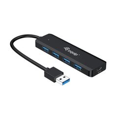 Equip 128959 4-port usb 3.2 gen 1 hub with usb-c adapter, 30x12.5x102mm,  Hub-uri USB | electropc.ro