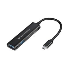 Conceptronic hubbies12b 4-port usb 3.2 gen 1 hub, usb-c x 2, usb-a x 2, aluminum case, 24 x 92 x 12 mm,  Hub-uri USB | electropc.ro