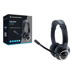Conceptronic polona01b stereo usb headset, 180 x 68 x 165 mm,  Casti audio | electropc.ro