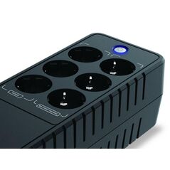 Conceptronic zeus05e 650va 360w ups, schuko x 6 (3x surge protection 3x surge protection & battery backup), rj45 in/out, avr, 110 x 309 x 84 mm,  UPS | electropc.ro