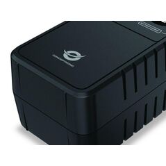Conceptronic zeus05e 650va 360w ups, schuko x 6 (3x surge protection 3x surge protection & battery backup), rj45 in/out, avr, 110 x 309 x 84 mm,  UPS | electropc.ro