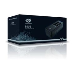 Conceptronic zeus05e 650va 360w ups, schuko x 6 (3x surge protection 3x surge protection & battery backup), rj45 in/out, avr, 110 x 309 x 84 mm,  UPS | electropc.ro