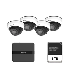 Kit supraveghere video milesight 4 buc camera dome ms-c2973-pd + 1 buc nvr ms-n1004-upc,  NVR | electropc.ro