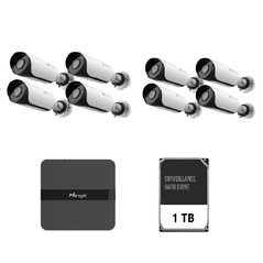 Kit supraveghere video milesight 8 buc camera ms-c2964-upd + 1 buc nvr ms-n1008-upc,  Camere supraveghere IP | electropc.ro