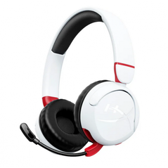 Casti gaming wireless hyperx cloud mini, pc/nintendo switch/controllere ps/xbox/tablete, volum limitat la 85db, bluetooth/jack 3.5 mm, autonomie pana la 25 de ore, frecventa raspuns 20 hz - 20 khz, alb,  Casti audio | electropc.ro