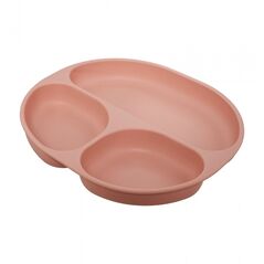 Set diversificare 3 piese silicon : bol , farfurie si cana cu cioc, roz, u-grow,  Articole hranire bebelusi | electropc.ro