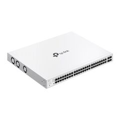 Switch tp-link cu 52 de porturi, 48× 10/100/1000 mbps poe+ rj45 ports (auto negotiation/auto mdi/mdix),4× gigabit sfp slots, capacitate switch 104 gbps, dimensiuni 17.3×13.0×1.7 in (440×330×44 mm),  Switch-uri | electropc.ro