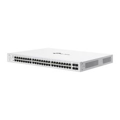 Switch tp-link cu 52 de porturi, 48× 10/100/1000 mbps poe+ rj45 ports (auto negotiation/auto mdi/mdix),4× gigabit sfp slots, capacitate switch 104 gbps, dimensiuni 17.3×13.0×1.7 in (440×330×44 mm),  Switch-uri | electropc.ro