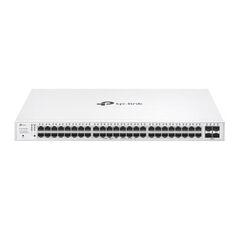 Switch tp-link cu 52 de porturi, 48× 10/100/1000 mbps poe+ rj45 ports (auto negotiation/auto mdi/mdix),4× gigabit sfp slots, capacitate switch 104 gbps, dimensiuni 17.3×13.0×1.7 in (440×330×44 mm),  Switch-uri | electropc.ro