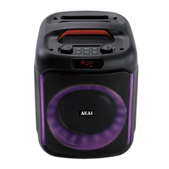Boxa portabila akai bluetooth 5.0, putere rms 50w, puterea de emisie a canalului bluetooth 2dbm, frecvența radio fm: 87,5-108mhz, frecvența radio fm: 87,5-108mhz, raspuns in frecventa 55hz-20khz, sursa de alimentare: 5v/1a, baterie: 7,4 v, 1500 mah, difuz,  Sisteme audio | electropc.ro