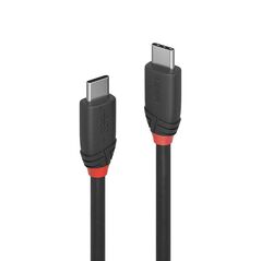 Cablu lindy 1m usb 3.2 type c to c, material pvc, putere maxima  60w (20v 3a, standard power range (spr)), rezolutie maxima 4k 4096x2160@ 60hz, latime de banda suportata 20gbps, negru,  Cabluri periferice | electropc.ro