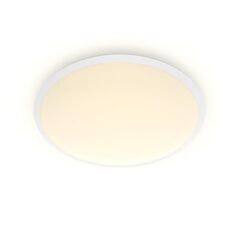 Plafoniera led philips cavanal, 12w, 1200 lm, 3 trepte de intensitate, lumina calda (2700k), ip44, 25cm, alb,  Lampi de interior | electropc.ro
