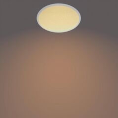 Plafoniera led philips cavanal, 12w, 1200 lm, 3 trepte de intensitate, lumina calda (2700k), ip44, 25cm, alb,  Lampi de interior | electropc.ro