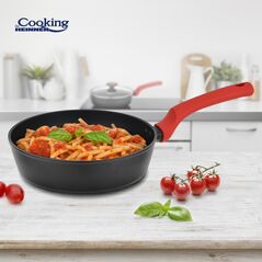 Tigaie aluminiu forjat + capac 24x6.5 cm, redmoon, cooking by heinner,  Tigai si seturi | electropc.ro