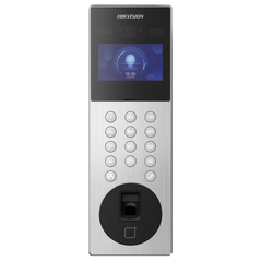 Videointerfon de exterior ip cu recunoastere faciala si amprenta digitala hikvision ds-kd9203-mfe6, recunoaste pana la 5000 imagini faciale, 5000 amprente digitale, 50000 carduri,10000 utilizatori, deschidere faciala, amprenta si card, configurare remote ,  Video | electropc.ro