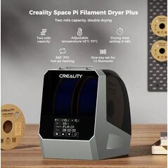 Creality 3d space pi plus filament dryer, dimensiuni: 343x226x300mm, greutate: 1.9kg, culoare: space grey, putere: 160w, perioada incalzire:0-48h, temperatura: 45-70 grade celsius, compatibilitate filament: 1.75mm, 2.85mm, pla, tpu, pp, abs, asa, petg, pc,  Accesorii imprimare 3D | electropc.ro