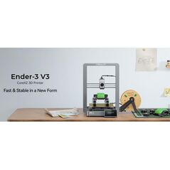 Creality ender-3 v3 3d printer, tehnologie: fdm, volum printare: 220*220*250mm, dimensiuni imprimanta: 358*374*498mm, 7.83kg, viteza printare: ≤600mm/s, acuratete: ±0.2mm, inaltime strat: 0.1-0.35mm, diametru filament: 1.75mm, transfer fisiere: usb drive ,  Imprimante 3D | electropc.ro