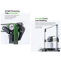 Creality ender-3 v3 3d printer, tehnologie: fdm, volum printare: 220*220*250mm, dimensiuni imprimanta: 358*374*498mm, 7.83kg, viteza printare: ≤600mm/s, acuratete: ±0.2mm, inaltime strat: 0.1-0.35mm, diametru filament: 1.75mm, transfer fisiere: usb drive ,  Imprimante 3D | electropc.ro