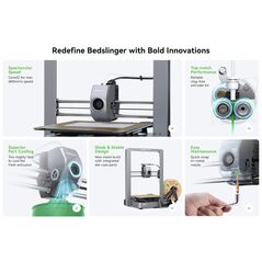 Creality ender-3 v3 3d printer, tehnologie: fdm, volum printare: 220*220*250mm, dimensiuni imprimanta: 358*374*498mm, 7.83kg, viteza printare: ≤600mm/s, acuratete: ±0.2mm, inaltime strat: 0.1-0.35mm, diametru filament: 1.75mm, transfer fisiere: usb drive ,  Imprimante 3D | electropc.ro