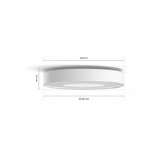 Plafoniera led rgb philips hue xamento, bluetooth, 52.5w, 3700 lm, lumina alba si color (2000-6500k), ip44, 42.5cm, alb,  Lampi de interior | electropc.ro