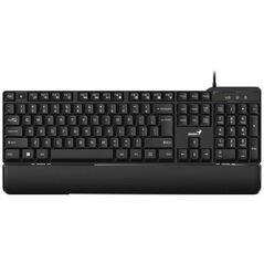 Tastatura genius usb, 105 taste + 12 taste multimedia, palm rest, negru,  Tastaturi | electropc.ro