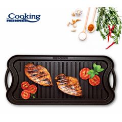Tava grill/plita fonta pura, 51x26x2.5 cm, cooking  by heinner,  Tigai si seturi | electropc.ro