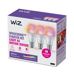 3 becuri led rgb inteligente wiz connected colors a60, wi-fi, e27, 8.8w (60w), 806 lm, lumina alba si color (2700-6500k), compatibil google assistant/alexa/siri,  Becuri si Tuburi LED | electropc.ro