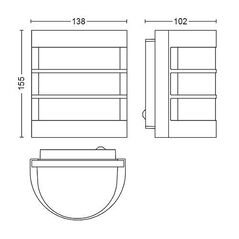 Aplica pentru exterior philips calgary, 1xe27, max 60w, ip44, 100x150x155mm, antracit,  Aplice de exterior | electropc.ro