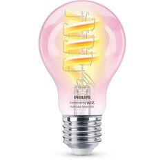Bec led rgb inteligent philips filament bulb a60, wi-fi, e27, 6.3w (40w), 470 lm, lumina alba si color (2200-6500k),  Becuri si Tuburi LED | electropc.ro