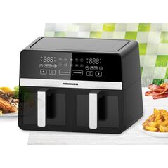 Friteuza dubla cu aer cald heinner simcook haf-k10db24bk,  Friteuze | electropc.ro