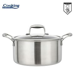 Semioala inox+capac sticla in 3 straturi 28x13 cm, 7 l, titanium3, cooking by heinner,  Tavi copt | electropc.ro