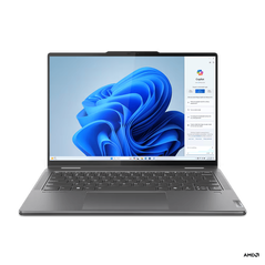 Laptop lenovo yoga 7 2-in-1 14ahp9, 14" wuxga (1920x1200) oled 400nits glossy / anti-fingerprint, 100% dci-p3, 60hz, dolby vision®, displayhdr™ true black 500, tÜv low blue light, glass, touch, amd ryzen™ 5 8640hs (6c / 12t, 3.5 / 4.9ghz, 6mb l2 / 16mb l3,  Laptopuri | electropc.ro